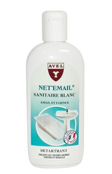 Flacon Net'Email Sanitaire blanc 250 ml, détartrant anti-calcaire pour salle de bain