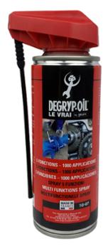 Dégrippant 7 Fonctions Degryp-Oil en aérosol 200 ml pour débloquer et lubrifier les mécanismes