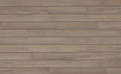 Parquet stratifié Yack Blanc décor bois chêne blanchi, finition mate