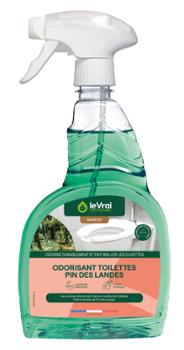Flacon pulvérisateur d'odorisant désinfectant toilette Pin des Landes 750 ml pour une fraîcheur longue durée