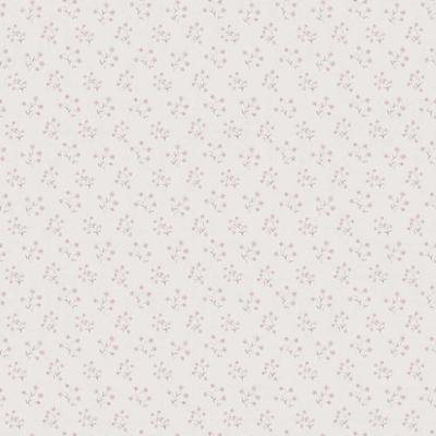 Papier peint vinyle grainé sur intissé motif semis rose, aspect texturé