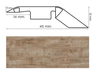 Barre de Seuil Tamaris pour jonction esthétique de parquets et stratifiés