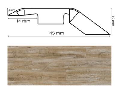 Barre de seuil Hêtre Vieilli, accessoire de finition pour parquets et stratifiés