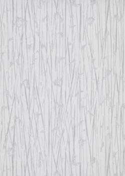 Papier peint vinyle expansé sur intissé motif herbes gris clair avec effet de relief pour un intérieur moderne