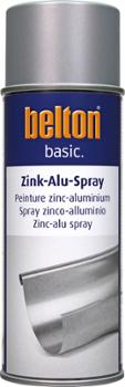 Peinture de protection Basic en aérosol 400 ml pour zinc et aluminium, effet anti-rouille et galvanisant
