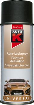 Bombe de peinture aérosol finition mate noire 400 ml pour carrosserie automobile
