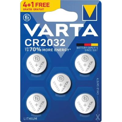 Piles Lithium CR2032 en blister de 5 longue durée