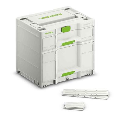 Sortainer³ SYS3-SORT/2 M 337, organisateur modulaire en plastique robuste avec tiroirs pour petites pièces d'outillage.