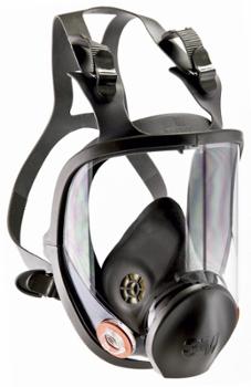 Masque Complet de Protection 6800 Taille Moyenne avec large visière, protection respiratoire et oculaire pour travaux en bâtiment.