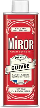 Miror Cuivre 250 ml, produit d'entretien pour le nettoyage et le polissage du cuivre.