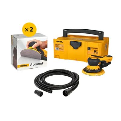 Pack Ponceuse professionnelle Mirka Deros II Pro avec mallette et accessoires pour ponçage de précision