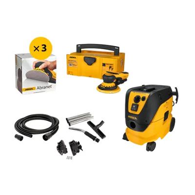 Pack ponceuse professionnelle Deros II Premium 1230L AFC avec mallette de transport et accessoires