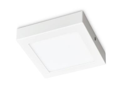 Plafonnier carré LED Villo blanc 12W de 17 cm