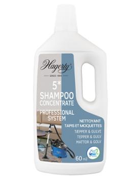 Shampoing concentré 5 étoiles pour l'entretien et le nettoyage en profondeur des moquettes