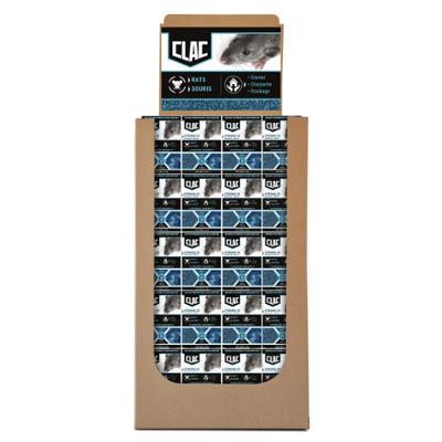 Box de 120 boîtes de raticide en grain TP14 efficace contre les rats et souris résistants, 150g par boîte.