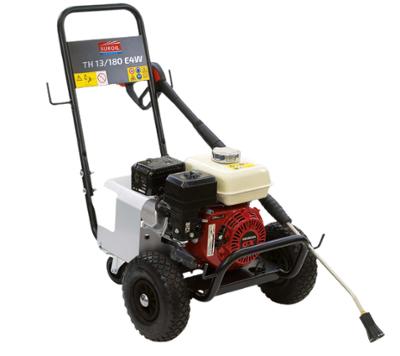 Nettoyeur Haute Pression thermique professionnel TH 13/180 E4W sur roues, avec flexible de 15m et lance Rotabuse