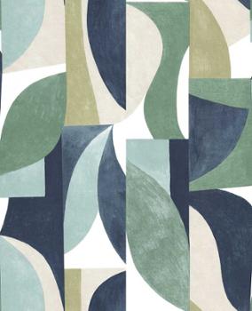 Toile cirée Skin Terax Green en rouleau de 20 m x 140 cm pour nappe.