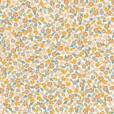 Papier peint vinyle sur intissé motifs floraux Liberty multicolores