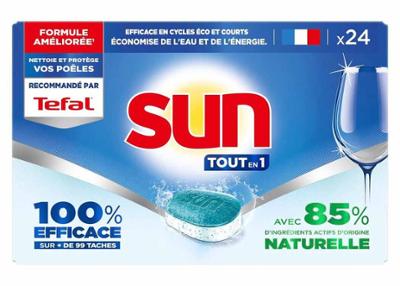 Tablettes Lave-Vaisselle Tout en 1 (x24) avec film hydrosoluble pour une propreté éclatante