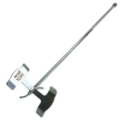 Mélangeur d'enduit en acier galvanisé, 3 pales et filet M14, accessoire robuste pour malaxeur professionnel