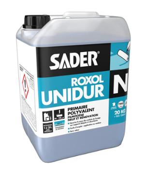 Seau de 20 kg de Roxol Unidur N Primaire d'accrochage polyvalent pour tous supports intérieurs et extérieurs.