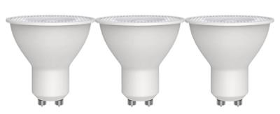 Lot de 3 ampoules LED GU10 spot réflecteur transparentes, 2.5W, 345 lumens, lumière blanc chaud