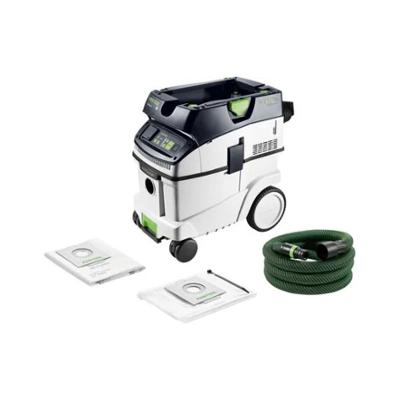 Aspirateur de chantier professionnel CLEANTEC CTL 36 EI AC avec cuve 36L et nettoyage automatique du filtre