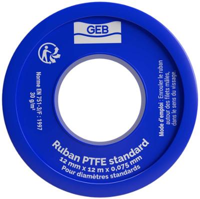 Ruban d'étanchéité PTFE Standard Vrac blanc pour joints de plomberie et sanitaire