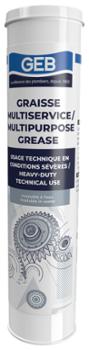 Graisse Multi Service en cartouche de 400g pour la lubrification et l'entretien du matériel et outillage.