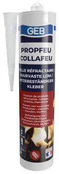 Cartouche de colle réfractaire Collafeu 310 ml pour l'assemblage, la réparation et l'isolation haute température