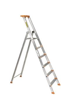Escabeau aluminium professionnel Pro 54 à 6 marches antidérapantes