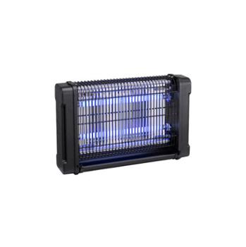 Destructeur d'insectes électrique avec 2 lampes UV 8W et grille haute tension 2500-2800V, efficace contre moustiques et mouches.