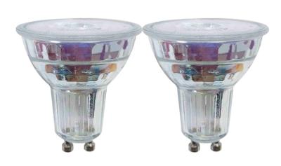 Lot de 2 ampoules Spot LED GU10 transparentes 3.1W 230 lm blanc chaud dimmable