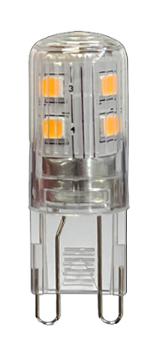 Ampoule LED G9 transparente 1.8W 200 lm lumière blanc chaud