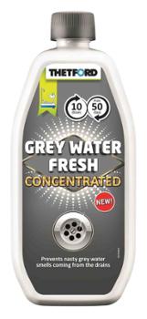 Concentré liquide Grey Water Fresh Camping Car 800 ml pour assainir et éliminer les odeurs des eaux grises.