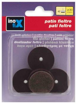 Patin feutre à clouer marron, lot de 4, pour meubles et protection des sols contre les rayures