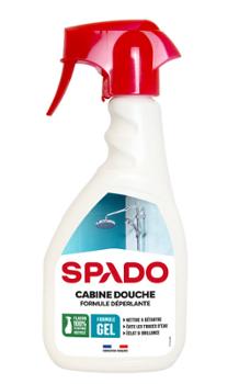 Flacon de Gel Nettoyant Cabine de Douche Déperlant 500 ml, action anti-calcaire