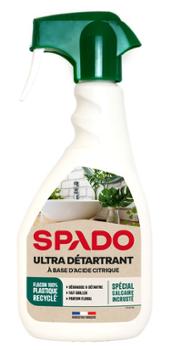 Flacon de Nettoyant Ultra Détartrant à l'Acide Citrique 500 ml, puissant anti-calcaire pour salles de bain et WC.