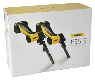 Ponceuse à bandes professionnelle FBS-B sans fil 12V pour bandes 10x330mm, livrée avec 2 batteries 5.0Ah et chargeur