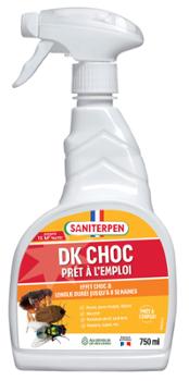 Insecticide DK Choc prêt à l'emploi 750 ml en vaporisateur pour tous insectes du jardin et de la maison