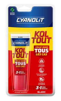 Koltout Colle Dans Tous Les Cas 3en1 Blanche en Tube