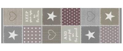 Tapis décoratif en velours Keep Your Eyes 45 x 150 cm pour couloir