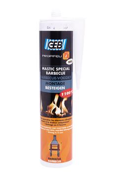 Mastic Spécial Barbecue 310 ml en cartouche, résistant aux hautes températures pour étanchéité