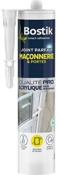 Mastic d'étanchéité acrylique Joint Parfait pour maçonnerie et portes, cartouche 280 ml