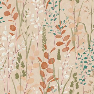 Papier Peint Vinyle Intissé Galia Rose à motif floral délicat