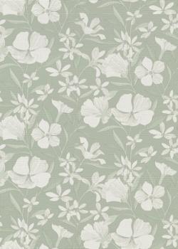 Papier peint vinyle grainé sur intissé Vert Céladon avec motif Brise texturé