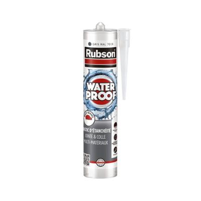 Mastic d'étanchéité polymère waterproof gris 280 ml en cartouche pour joints.