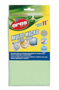 chiffon microfibre vert Eres pour nettoyage de nombreuses surfaces
