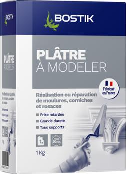 Plâtre à Modeler 1 kg blanc en sac pour loisirs créatifs et moulage rapide