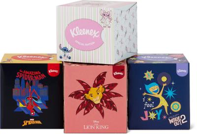 Lot de boîtes de mouchoirs Kleenex Édition Spéciale Disney, Marvel, Le Roi Lion et Vice-Versa 2.